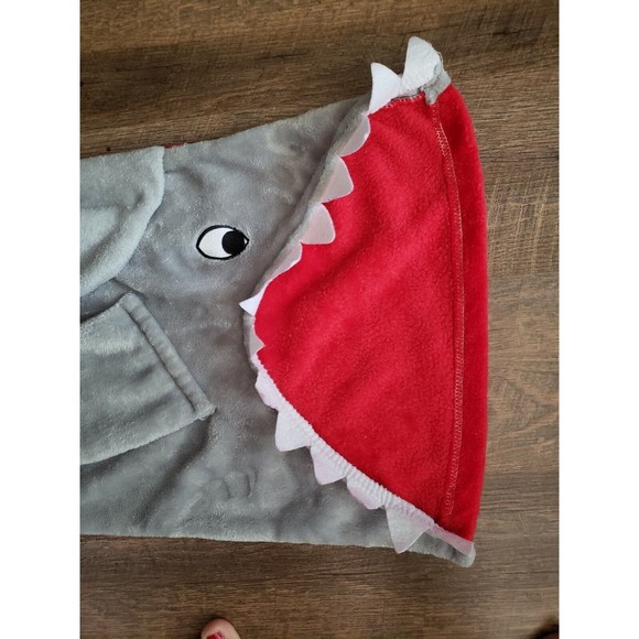 Kids Shark Mouth Fleece Sleeping Bag - Picture 2 of 2